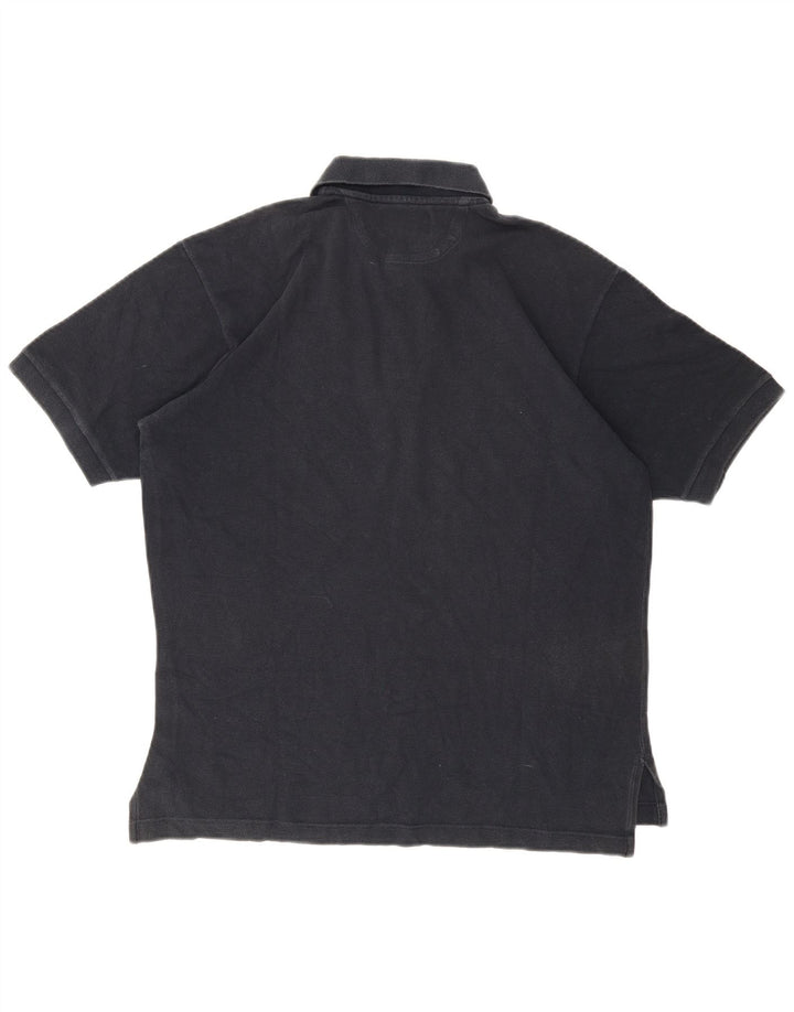 Мужская рубашка-поло Brooksfield IT 50 Medium Navy Blue Хлопок