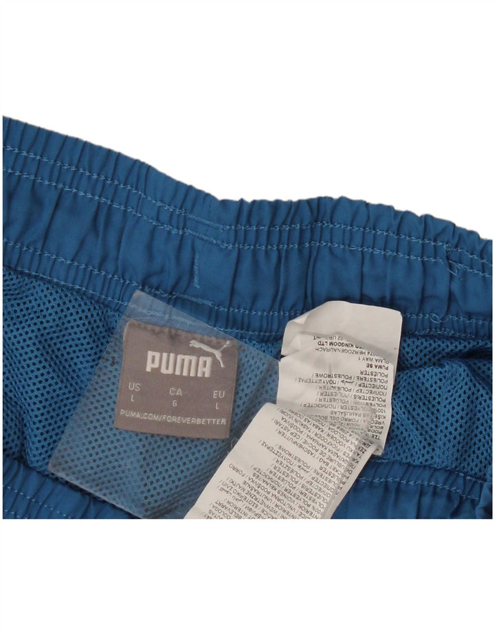 Мужские шорты для плавания Puma с рисунком, большие синие, полиэстер