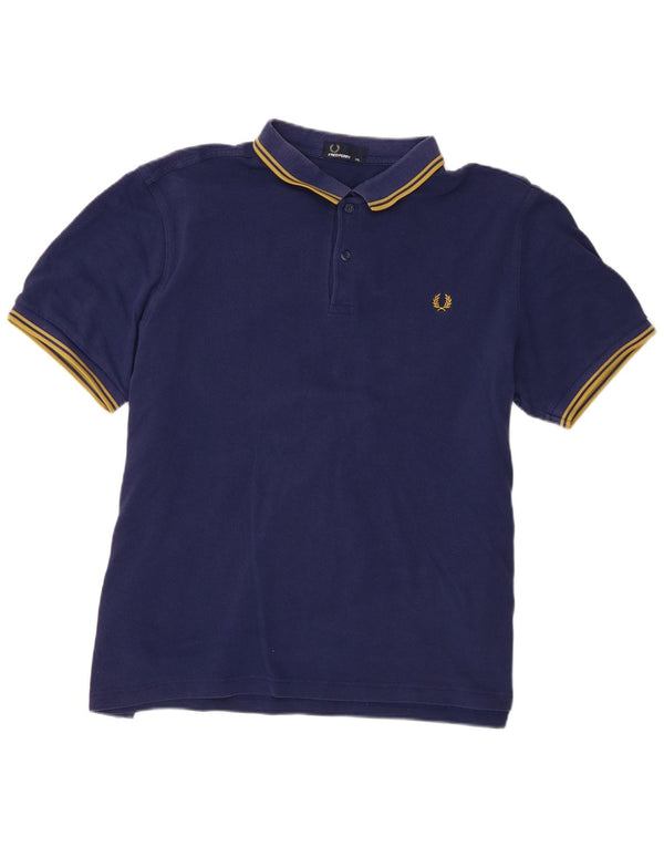 Мужская рубашка-поло Fred Perry 2XL темно-синяя, хлопок