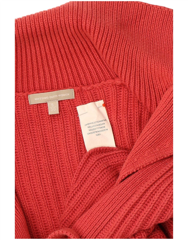 Женский кардиган Massimo Dutti UK 10, маленький красный хлопок