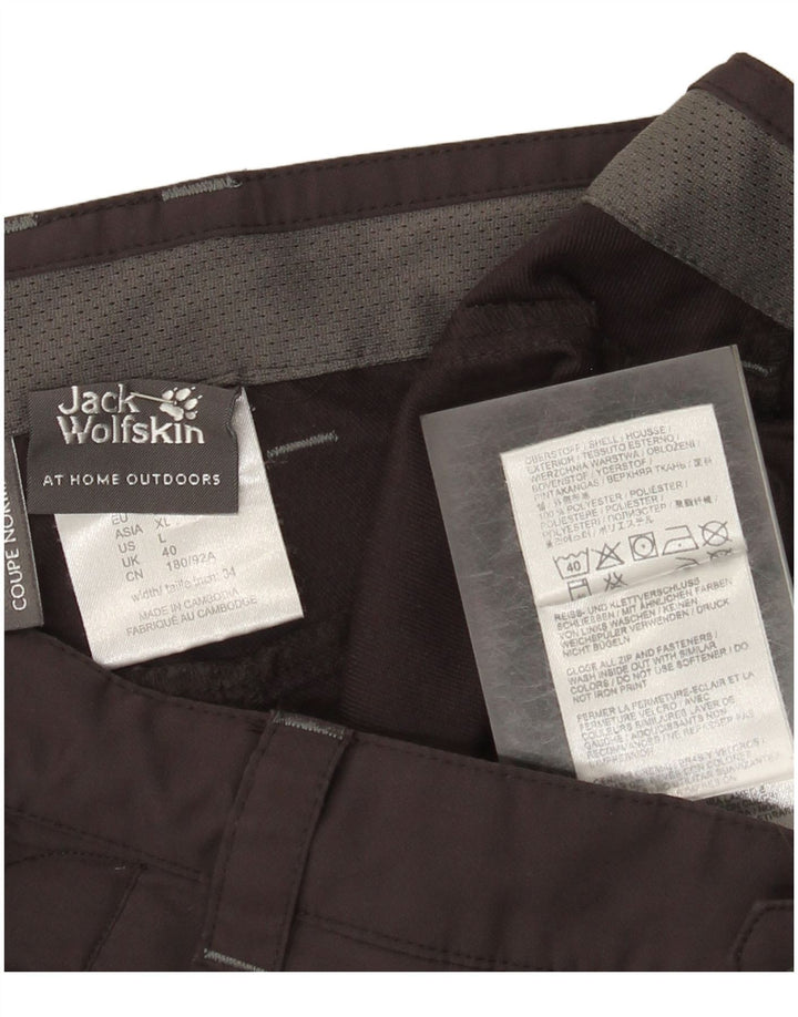 Мужские шорты карго Jack Wolfskin UK 40, большие W34, серый полиэстер