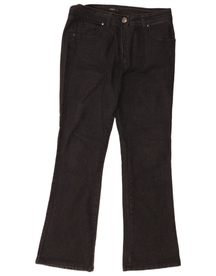 Женские джинсы Bootcut M&Co UK 12 Medium W32 L30, черный хлопок