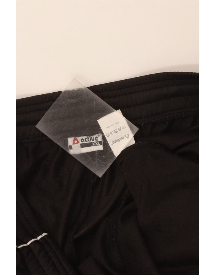 Active Мужские спортивные брюки Джоггеры 2XL Черный полиэстер