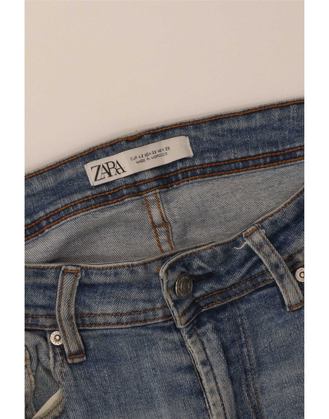 Мужские джинсовые шорты Zara EU 42, большие W32, синие