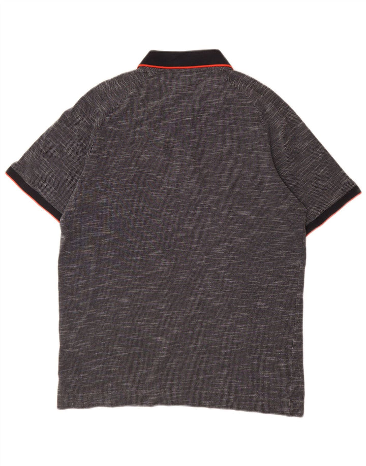 Мужская рубашка-поло Jack & Jones, большая серая хлопковая крапинка