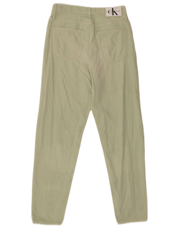 Женские прямые джинсы Calvin Klein W28 L28, зеленый хлопок
