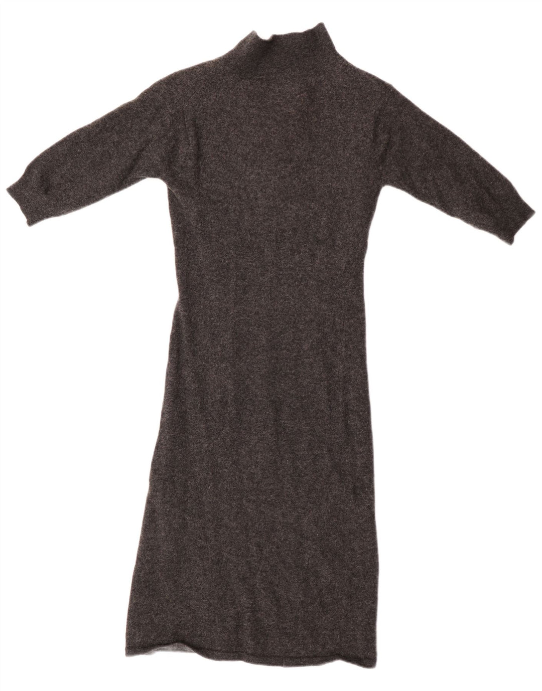 Женское платье-джемпер JIGSAW с рукавом 3/4, Великобритания, 8, маленькое серое, из овечьей шерсти
