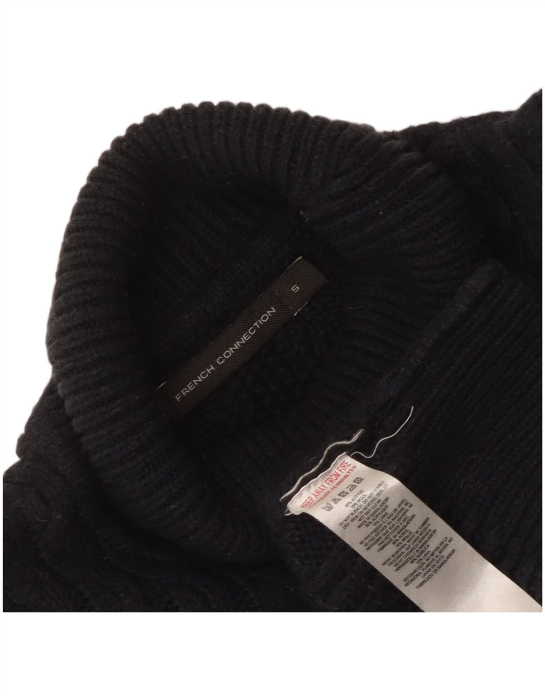 Женский джемпер с высоким воротником French Connection, маленький темно-синий, Великобритания, 10 шт.