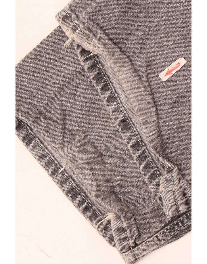 Женские прямые джинсы Zara EU 38, маленькие W28 L34, серый хлопок