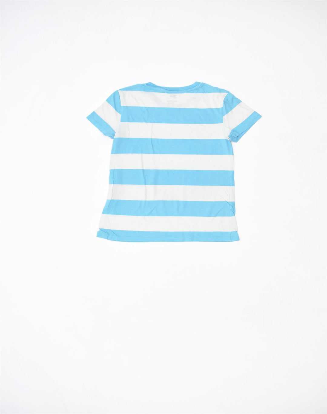 LEVI'S Womens T-Shirt Top UK 2 2XS Blue Striped Cotton | Vintage | Thrift | Second-Hand | Used Clothing | Messina Hembry 