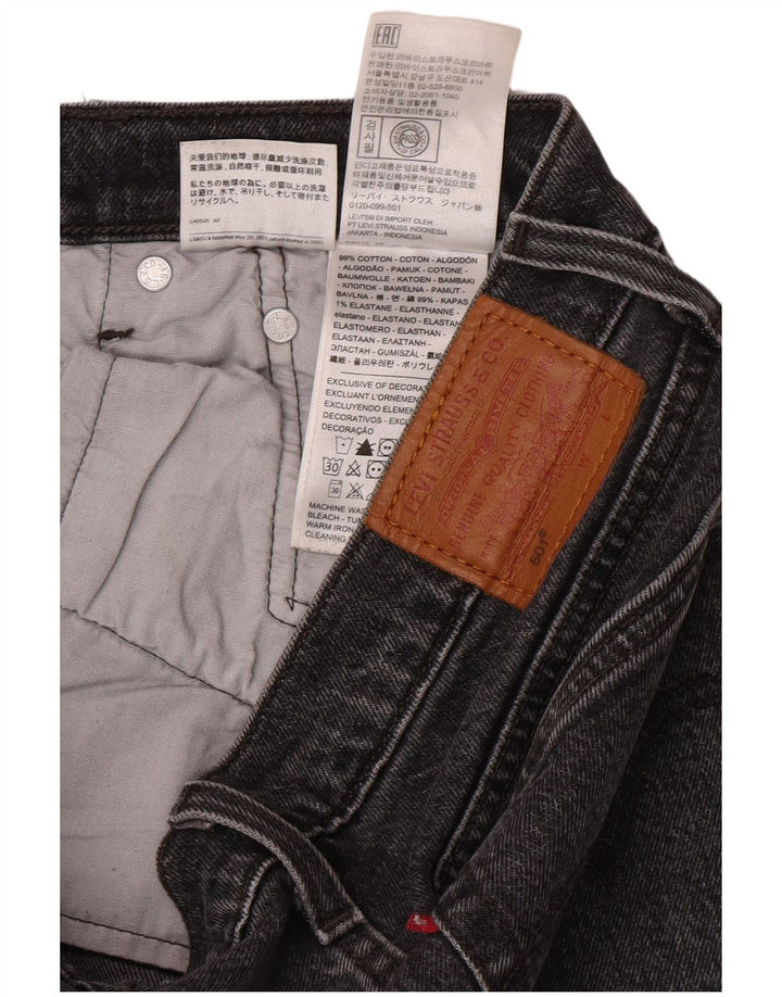 Женские прямые джинсы Levi's 501 W28 L28, серый хлопок