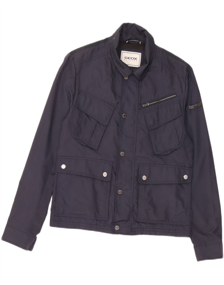 Мужская куртка GEOX RESPIRA UK 36, маленькая, темно-синяя, полиамид