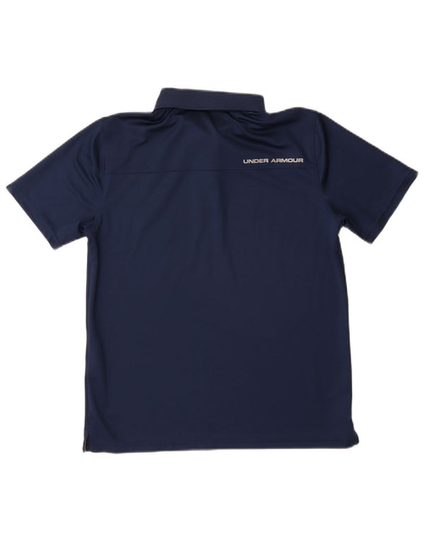 Рубашка-поло Under Armour для мальчиков Heat Gear 11–12 лет, темно-синяя, большая