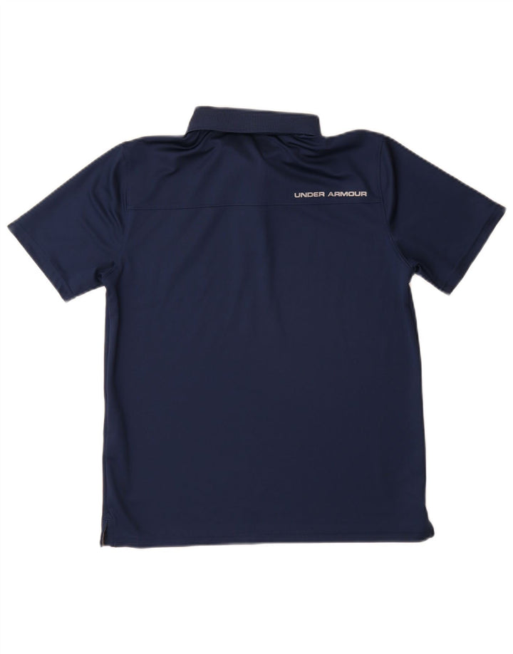 Рубашка-поло Under Armour для мальчиков Heat Gear 11–12 лет, темно-синяя, большая