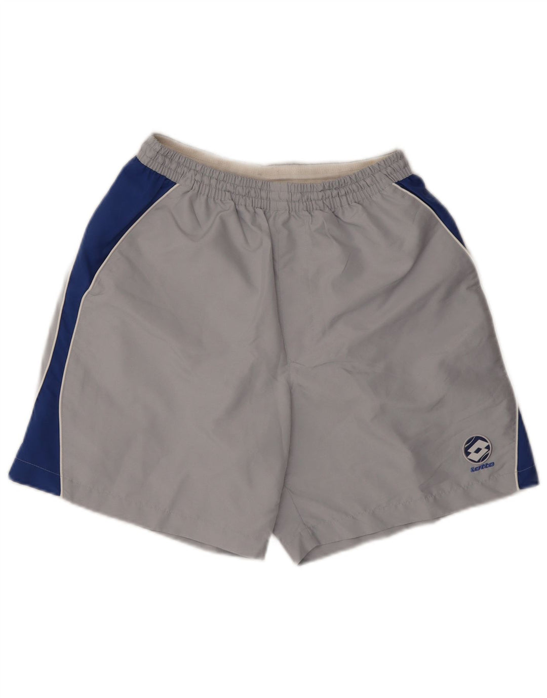 Мужские спортивные шорты Lotto UK 40/42, большие серые, полиэстер с цветными блоками