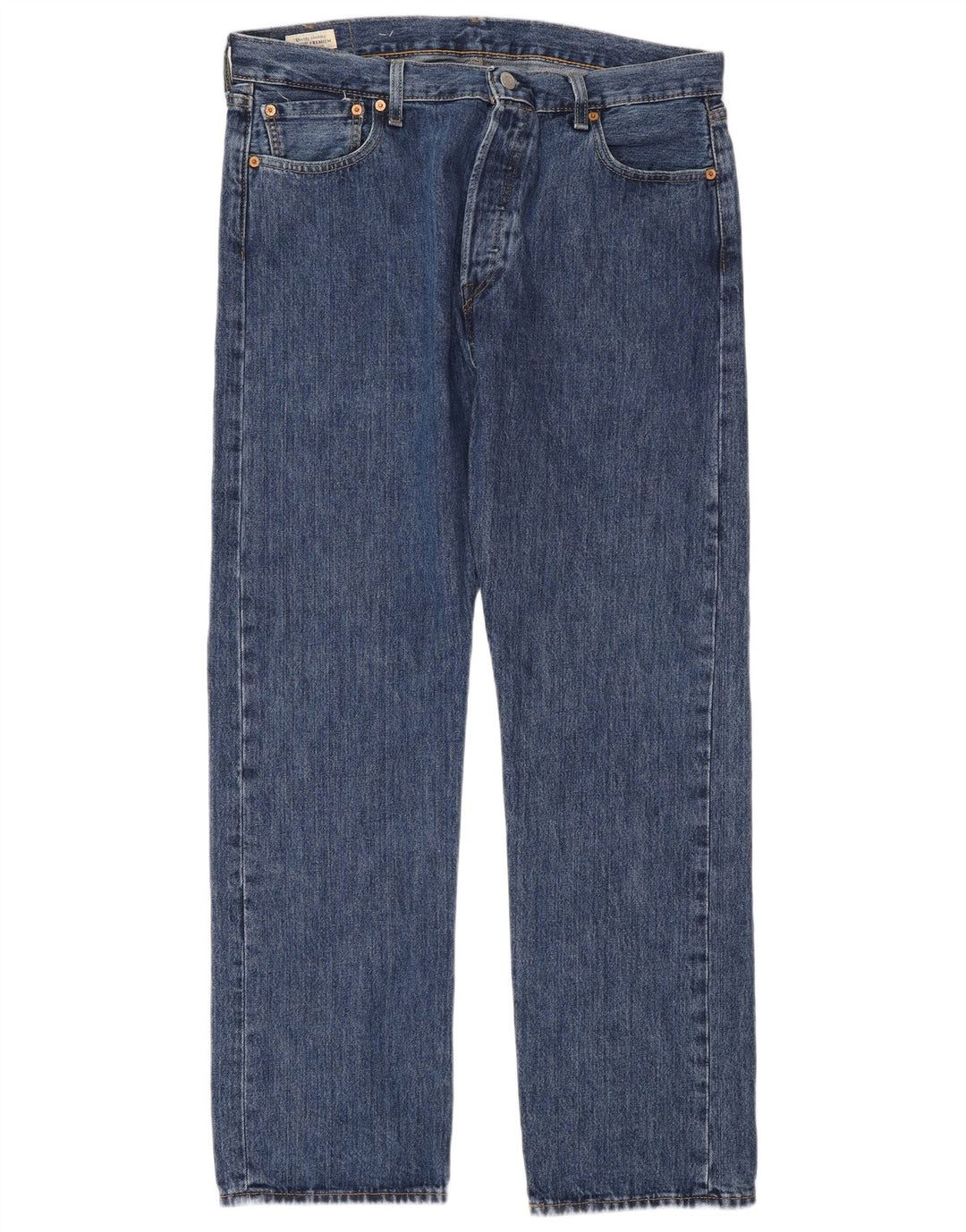 Мужские прямые джинсы Levi's 501 W36 L32 синие, хлопок