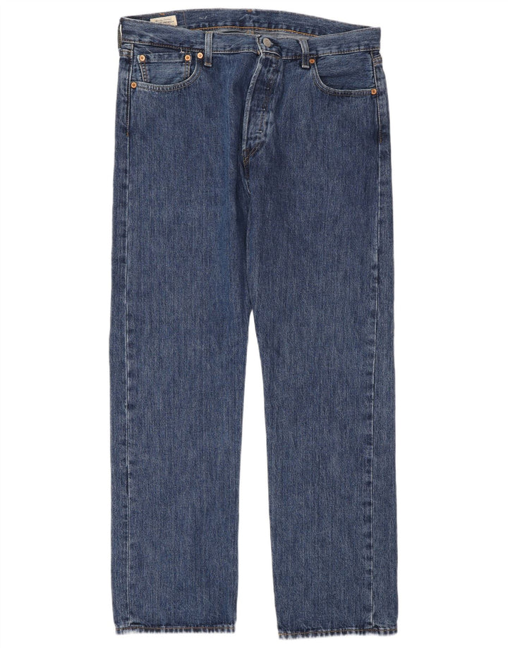 Мужские прямые джинсы Levi's 501 W36 L32 синие, хлопок