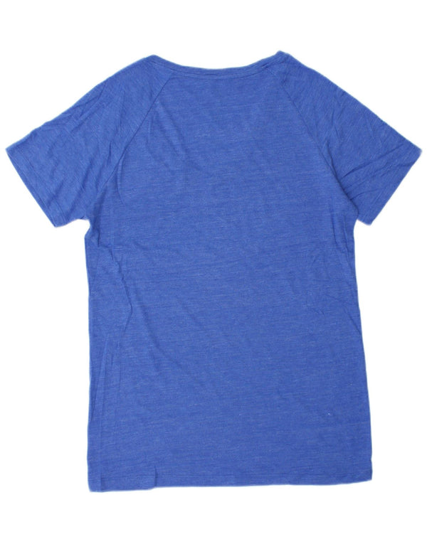 Adidas Womens T-Shirt Top UK 18 XL Blue Flecked Polyester