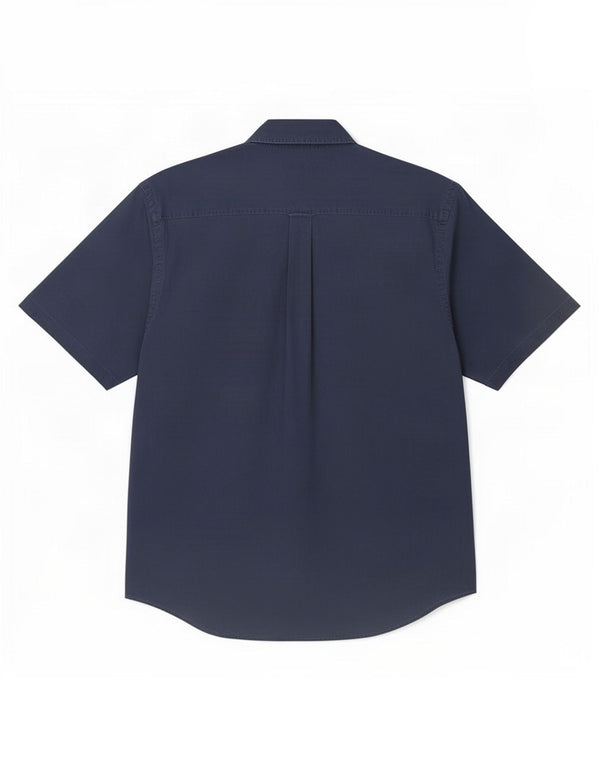 Мужская рубашка Nautica с коротким рукавом XL, темно-синяя, хлопок