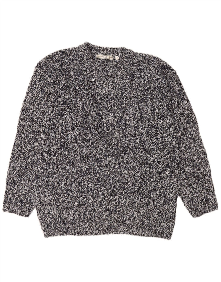 Мужской джемпер с v-образным вырезом Lotto, большой темно-синий акрил в крапинку