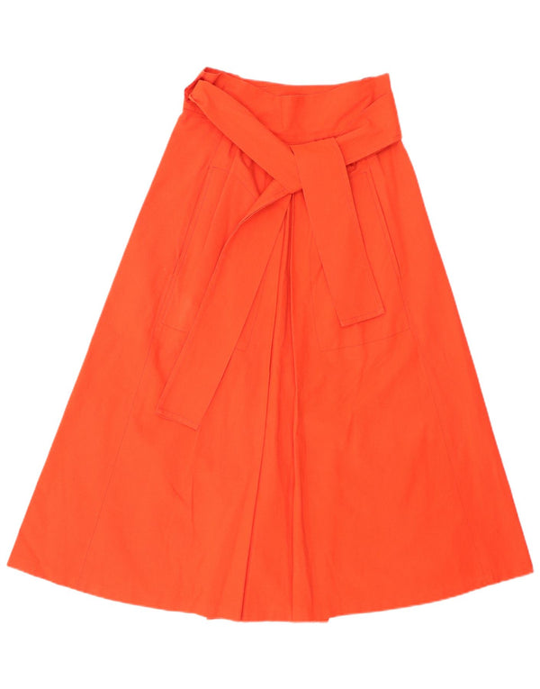 ВИНТАЖНАЯ женская юбка-трапеция с завышенной талией IT 42 Medium W28 Красная