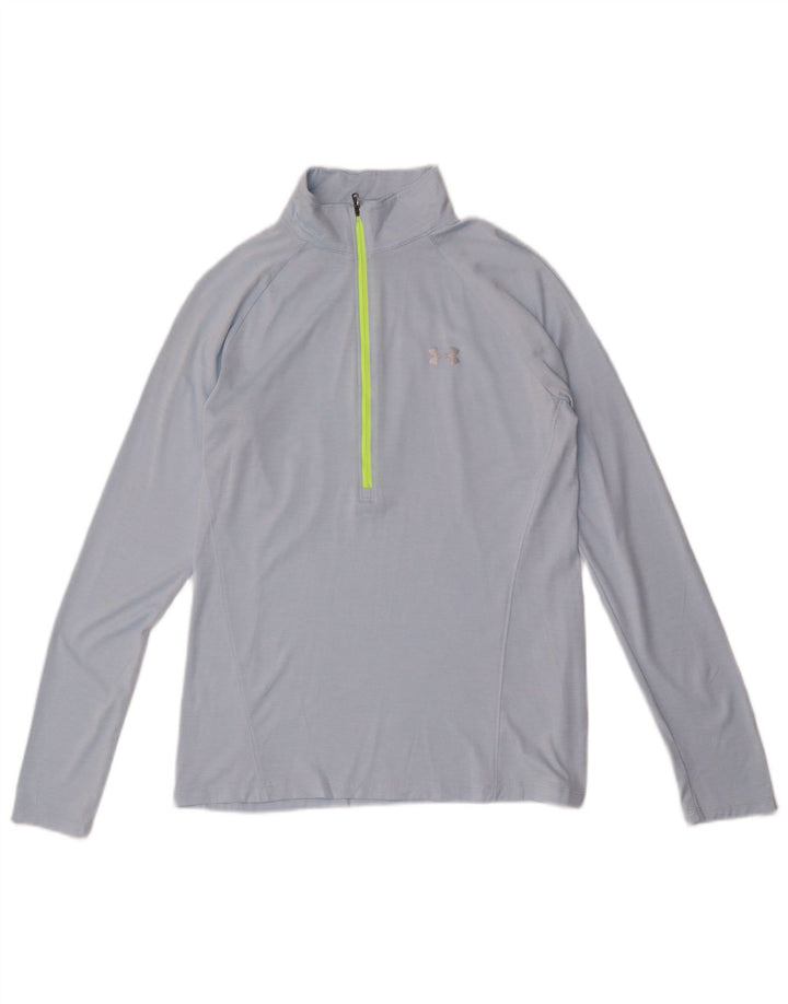 Женский спортивный костюм-пуловер Under Armour Heat Gear, топ UK 12, средний синий цвет