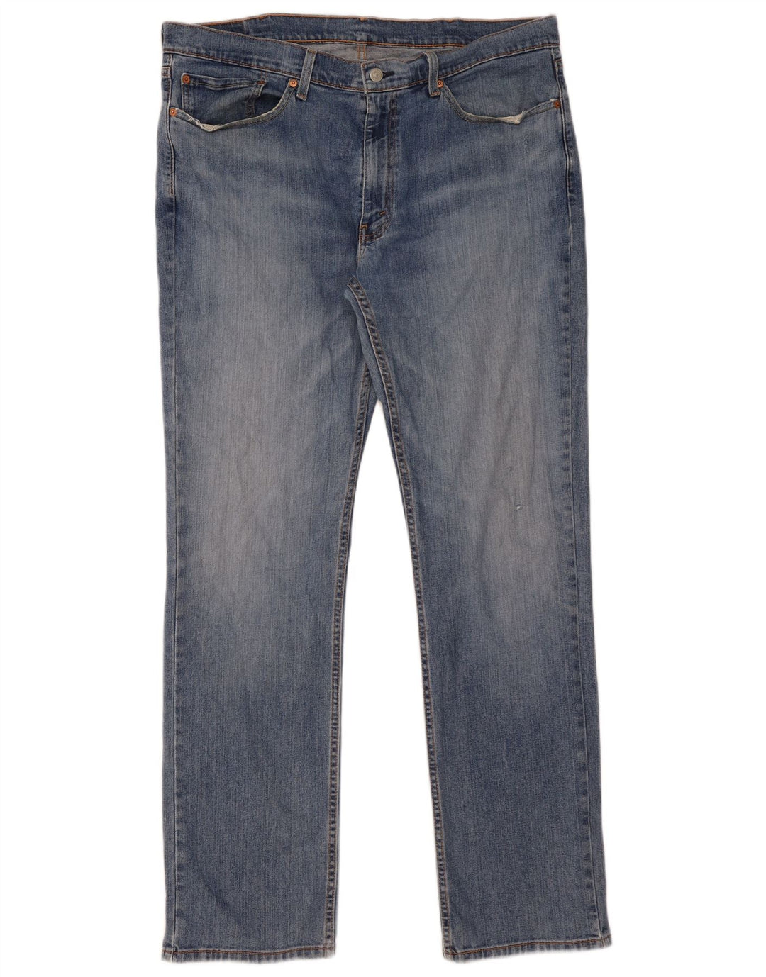 Мужские прямые джинсы LEVI'S 514 W38 L34 синие, хлопок