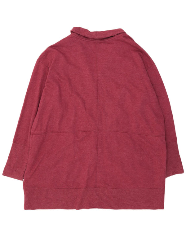 Женский удлиненный кардиган оверсайз Eddie Bauer UK 22 3XL бордовый