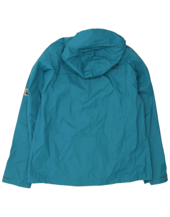JACK WOLFSKIN Женская дождевик с капюшоном UK 18/20 XL Синий Полиамид