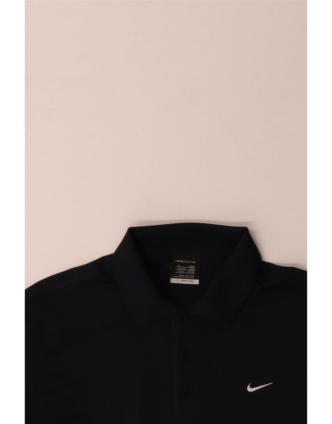 Мужская рубашка-поло NIKE среднего размера, темно-синяя