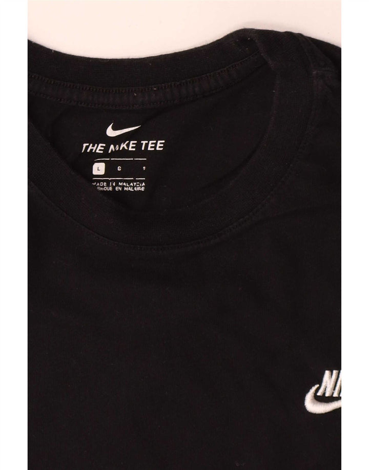 Мужская футболка Nike, большой черный хлопок