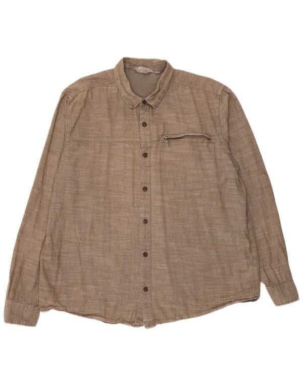 Мужская рубашка Mountain Warehouse 2XL, серая, хлопок