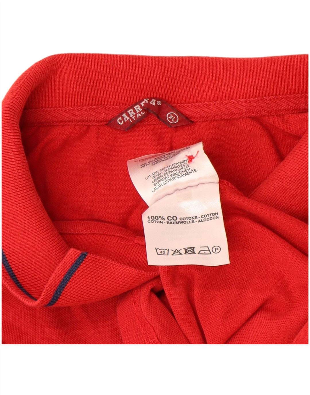 Мужская рубашка-поло Carrera XL, красный хлопок