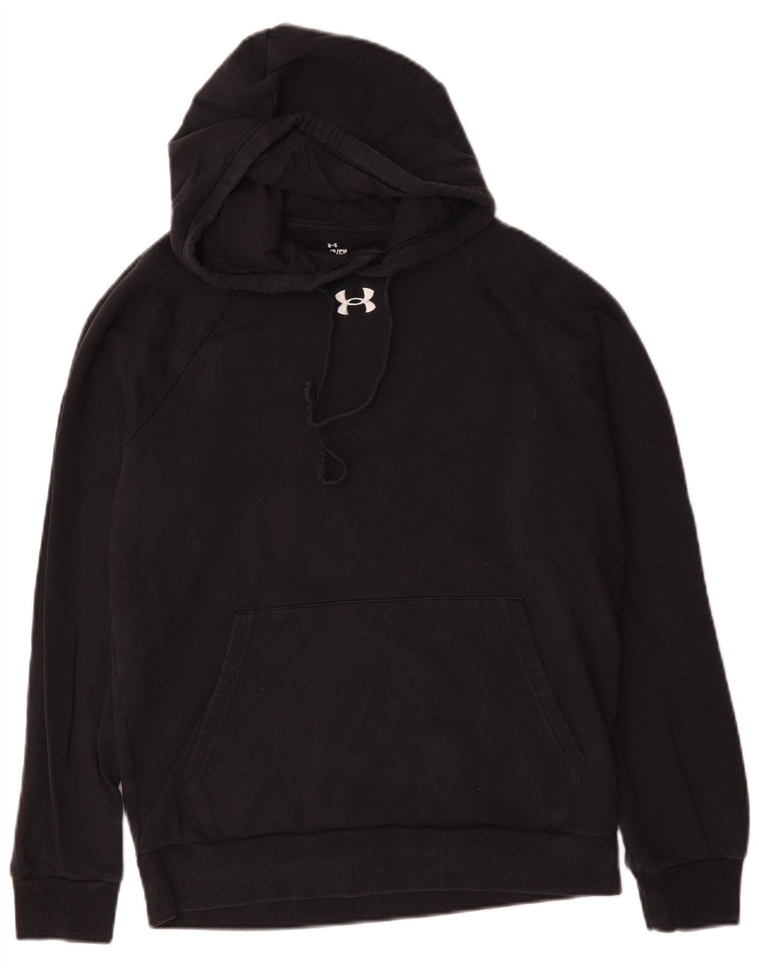 Мужской джемпер с капюшоном Under Armour, маленький черный, хлопковый