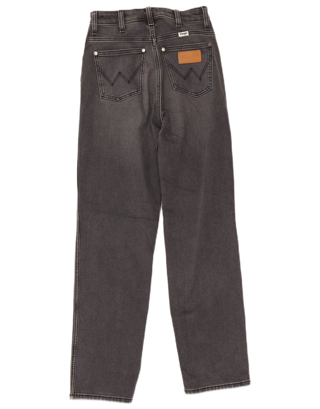Женские прямые джинсы Wrangler для мам W25 L32, серые, хлопковые