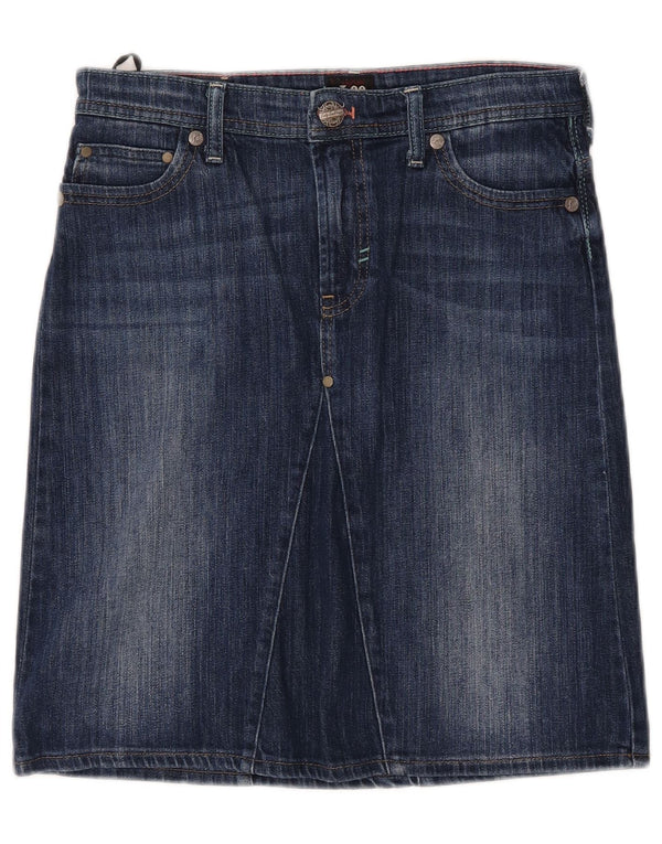 Женская джинсовая юбка Lee Como W27, маленькая синяя, хлопок