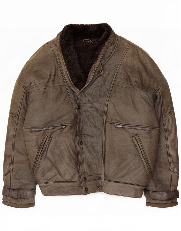 Guy Laroche Мужская дубленка IT 52 XL Серый