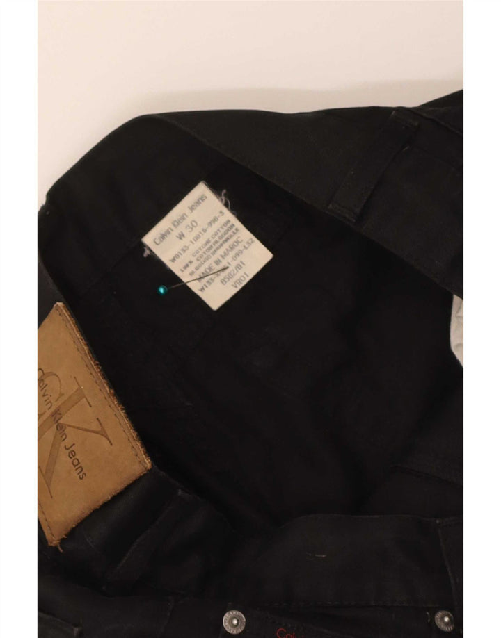 Мужские узкие джинсы Calvin Klein W30 L32, черный хлопок