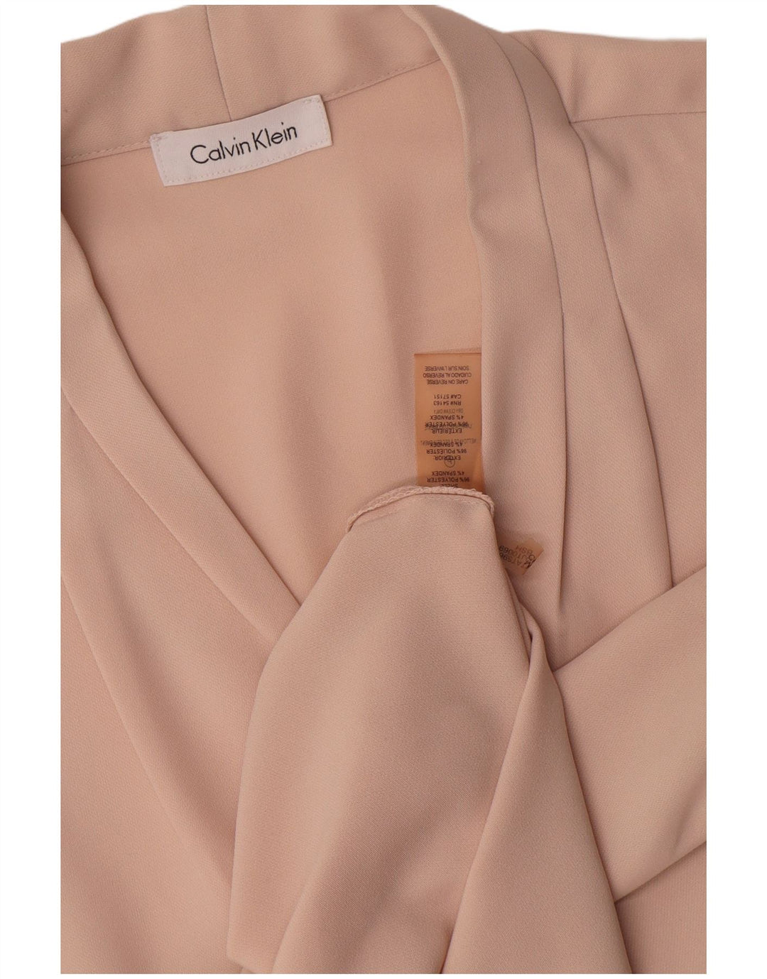 Женская блузка без рукавов Calvin Klein Top UK 14, большой розовый полиэстер