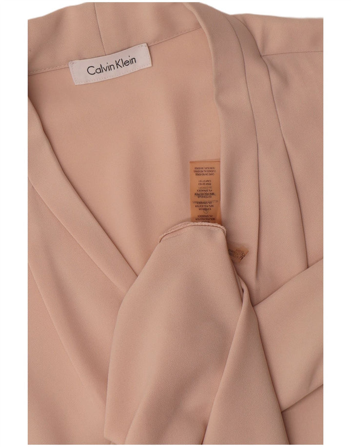 Женская блузка без рукавов Calvin Klein Top UK 14, большой розовый полиэстер