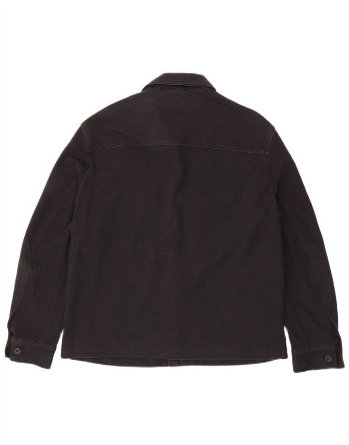 Мужская куртка Zara UK 38, средний черный хлопок, черный