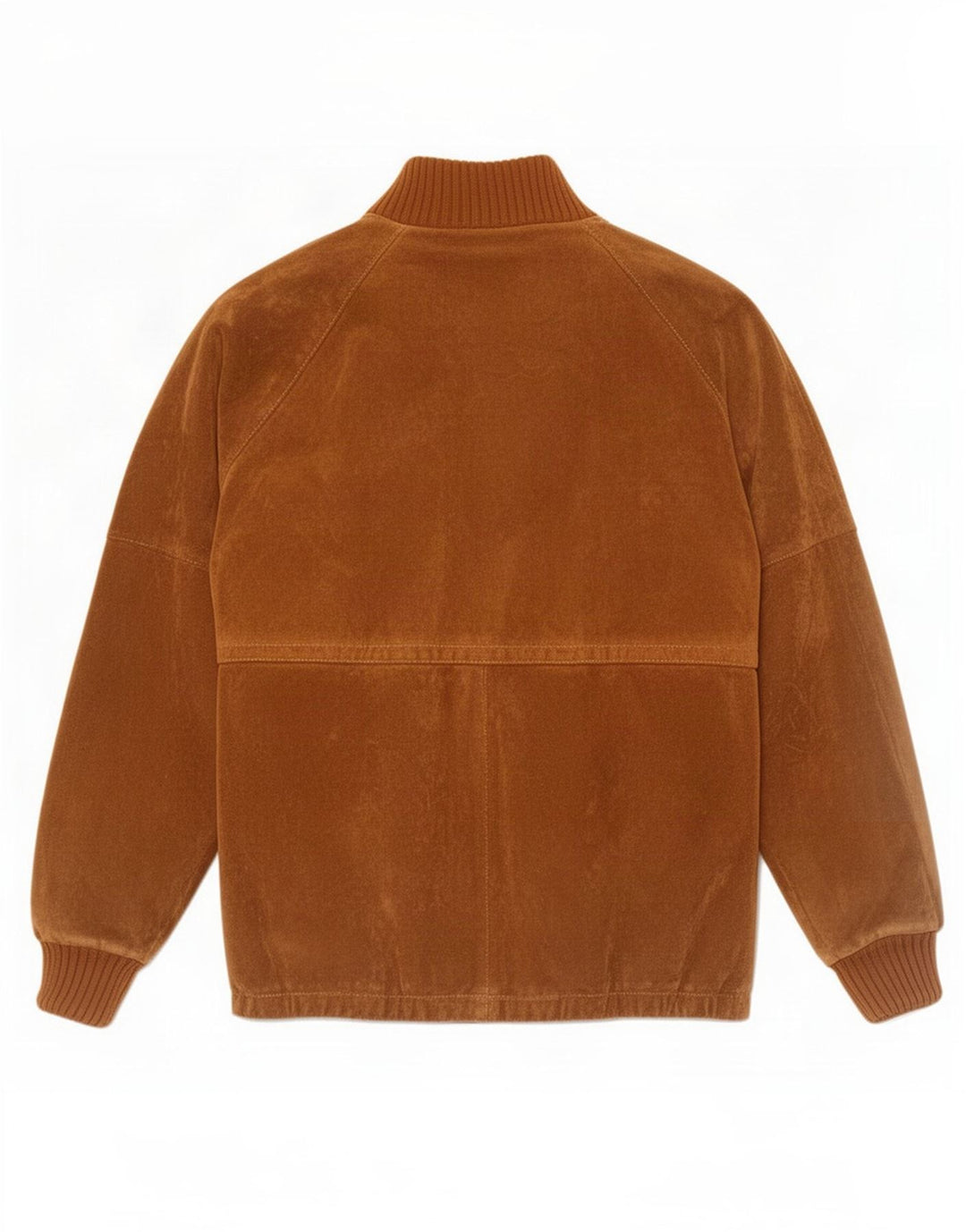Винтажная мужская замшевая куртка из шерпы IT 54 2XL Коричневая
