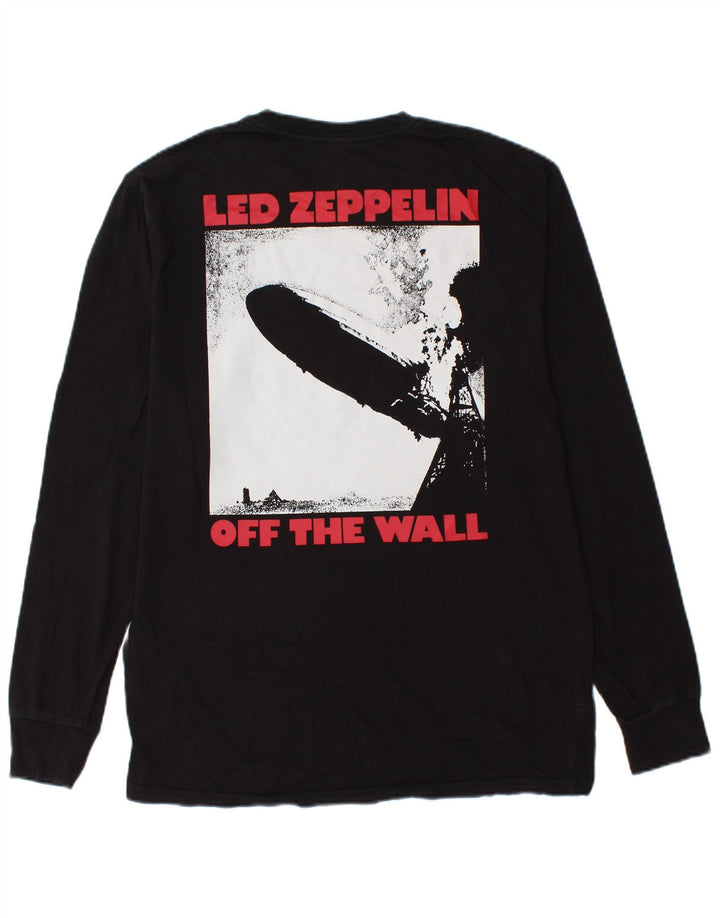 Мужской топ VANS классического кроя с рисунком и длинными рукавами, средний черный хлопок