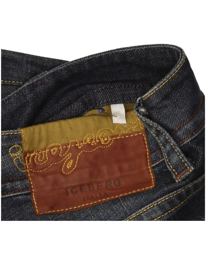 Женские узкие джинсы Iceberg W31 L34, темно-синие, хлопок