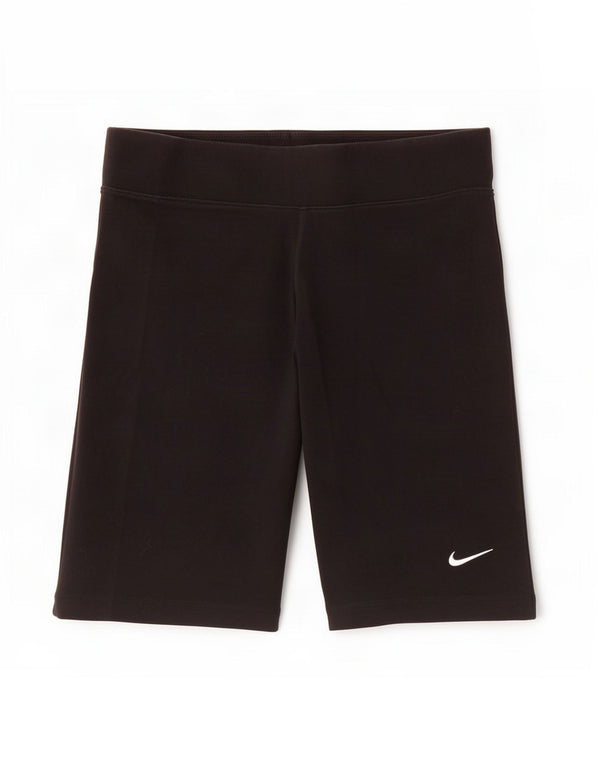 Женские спортивные шорты Nike UK 12, средние черные хлопковые