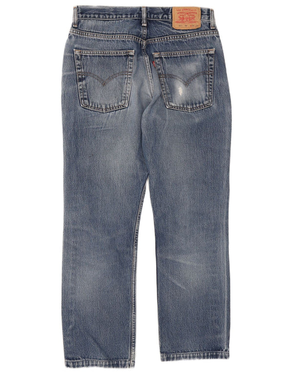 Мужские прямые джинсы Levi's 581 W34 L34 синие, хлопок