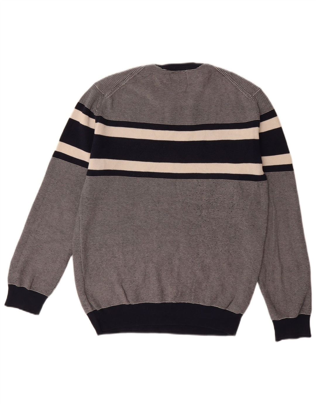 Мужской джемпер с круглым вырезом GANT, средний хлопковый свитер в темно-синюю полоску