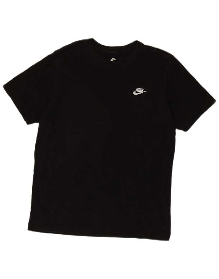 Мужская футболка Nike из хлопка среднего размера, черная