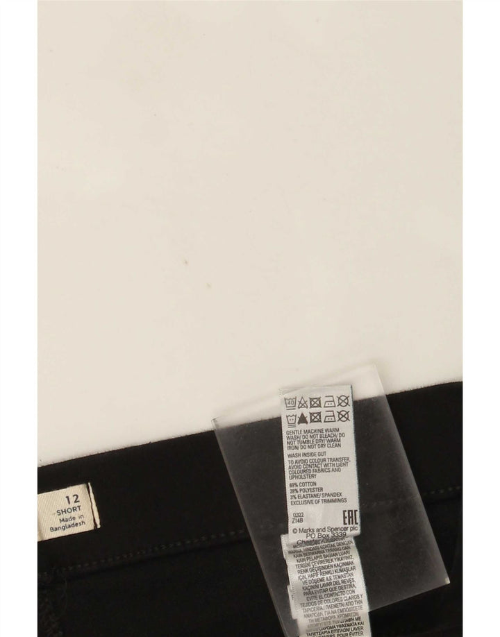 Женские короткие джеггинсы Marks & Spencer UK 12 Medium W30 L26 Черные