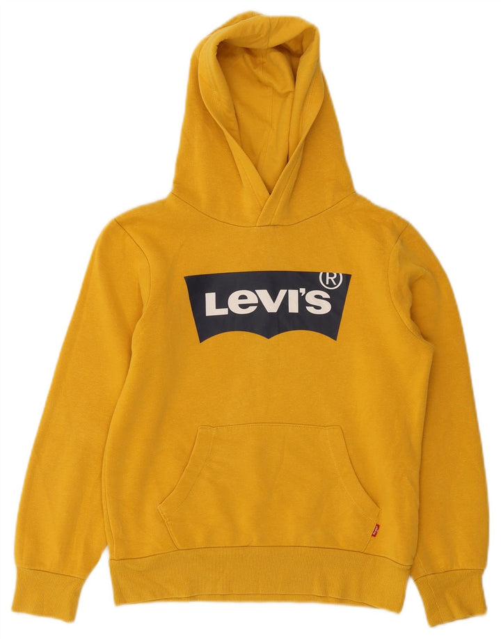 Джемпер с капюшоном Levi's для мальчиков 9-10 лет, желтый